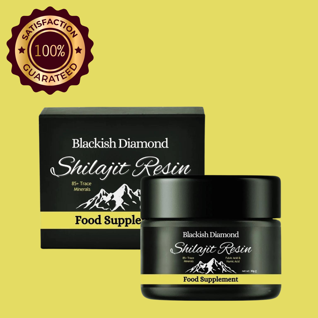 Shilajit Resin from Blackish Diamond food supplement 20g